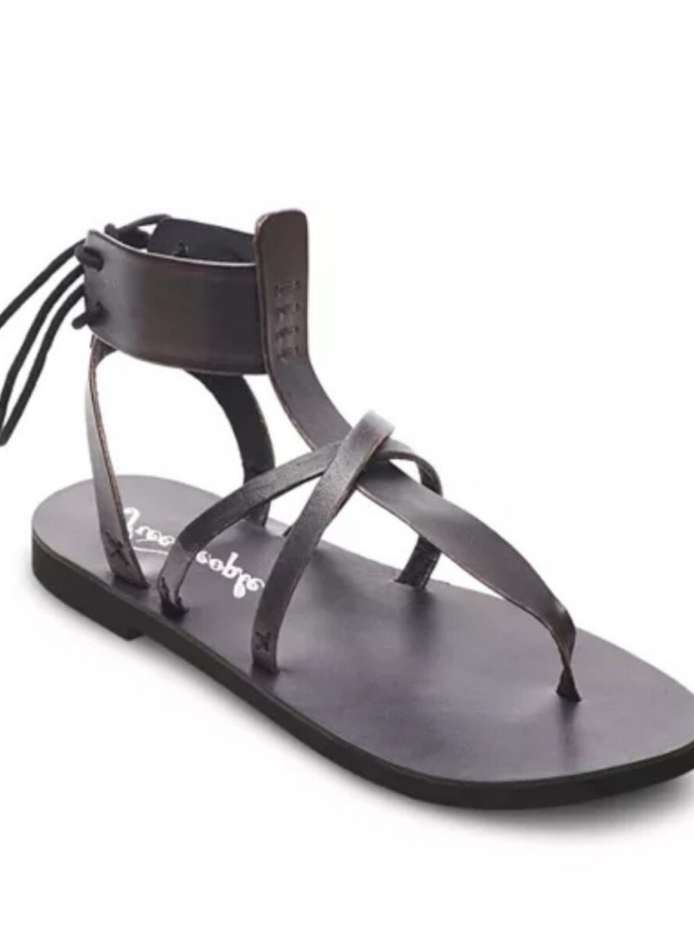 Free People Vacation Day dark brown sandals - NWOB, 37.5( size 7)